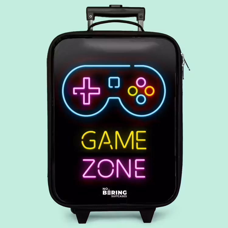 Valise enfant - Qoute avec des couleurs néon — 3