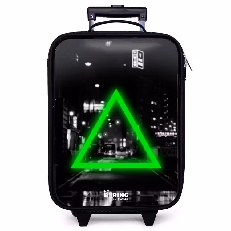 Valise enfant - Triangle vert vif — 1