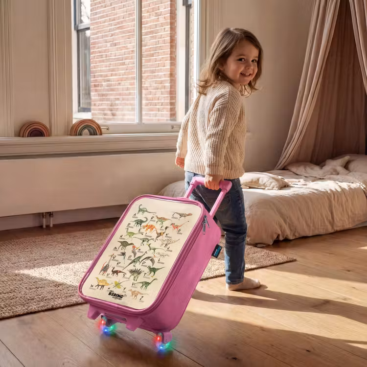 Valise enfant - Rose - Alphabet Dino — 2