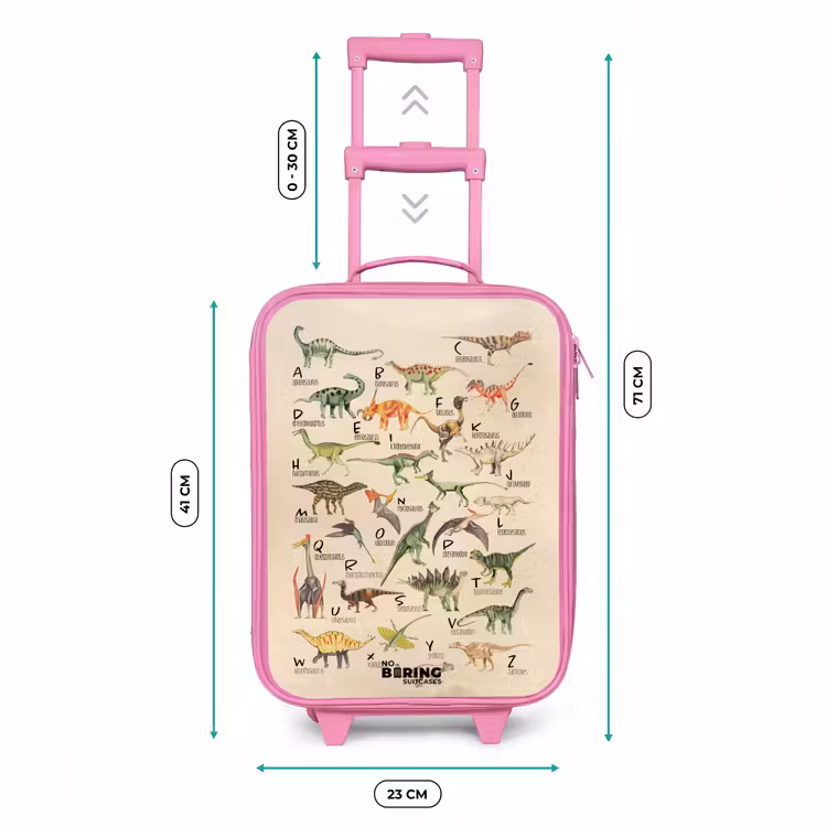Valise enfant - Rose - Alphabet Dino — 6