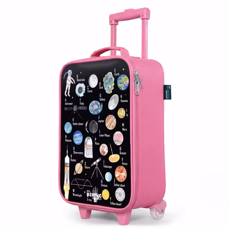 Valise enfant - Rose - Alphabet sur le thème de l'espace — 8