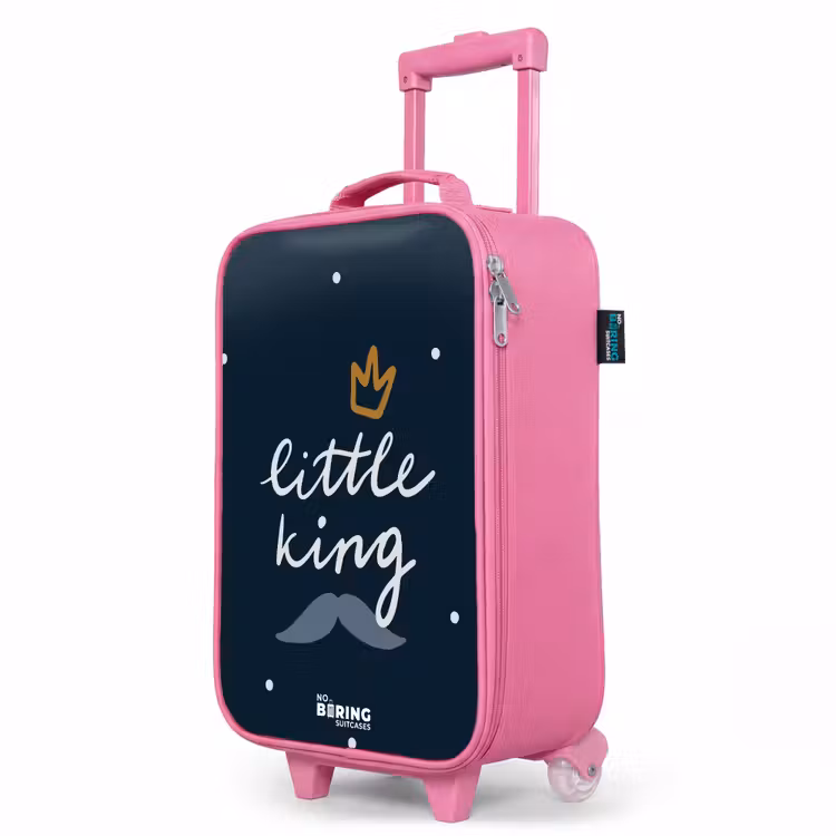 Valise enfant - Rose - Petit roi à pois — 8