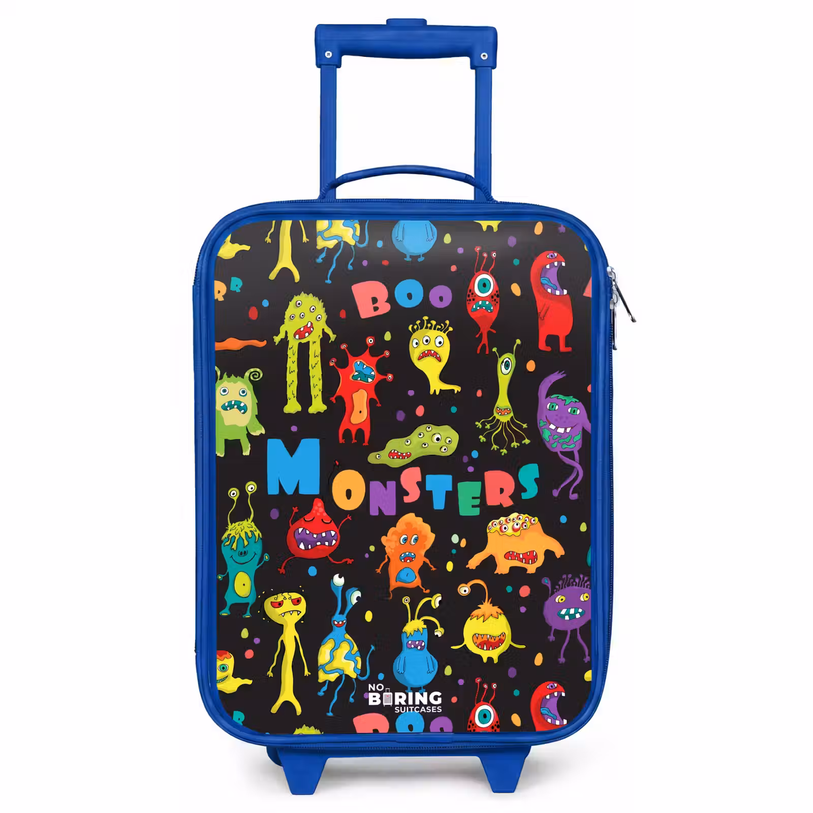 Valise enfant - Bleu - Modèle de monstres — 1