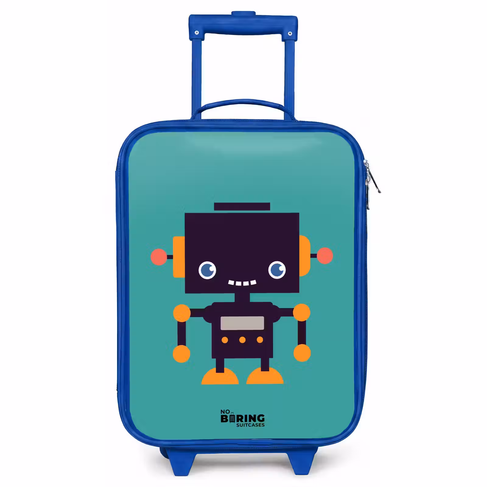 Valise enfant - Bleu - Robot vert — 1