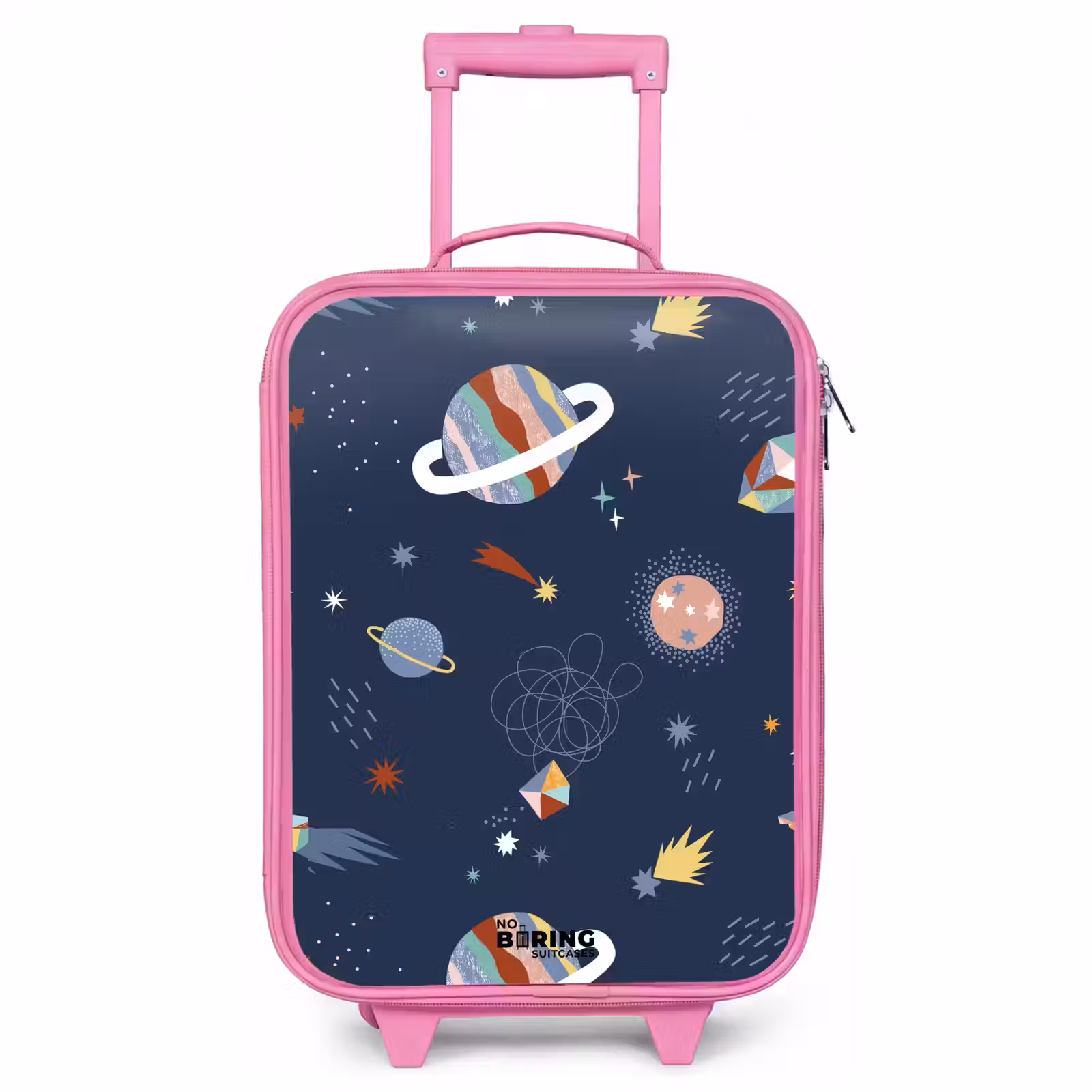 Valise enfant - Rose - Les planètes dans le ciel — 1
