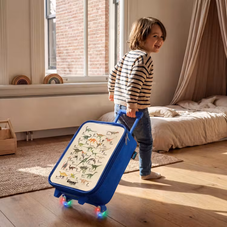 Valise enfant - Bleu - Alphabet Dino — 2