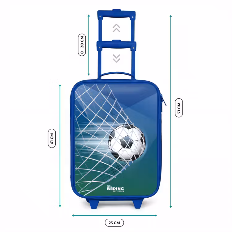 Valise enfant - Bleu - Ballon dans le but — 6