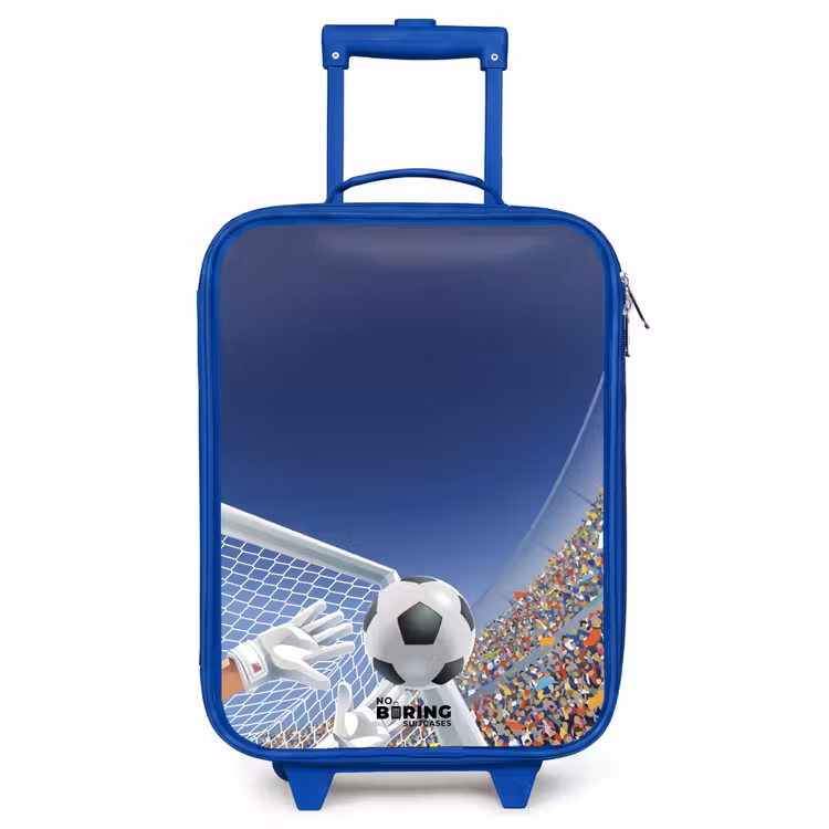 Valise enfant - Bleu - Gardien de but arrêtant un ballon — 1