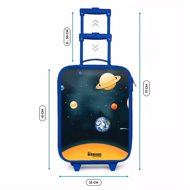 Valise enfant - Bleu - L'espace avec les planètes — 6
