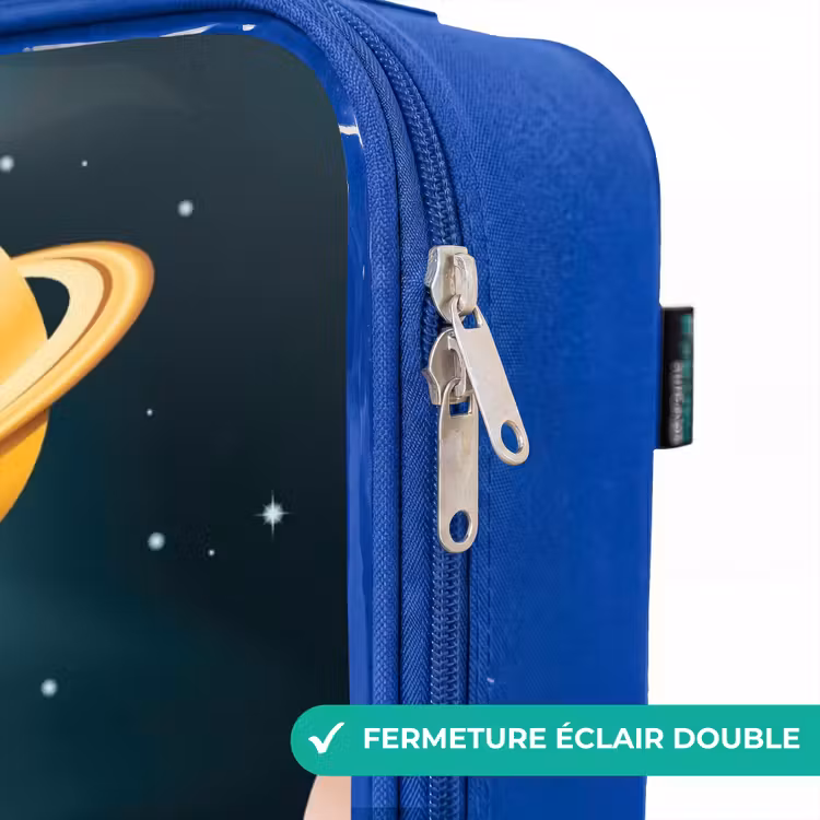 Valise enfant - Bleu - L'espace avec les planètes — 7