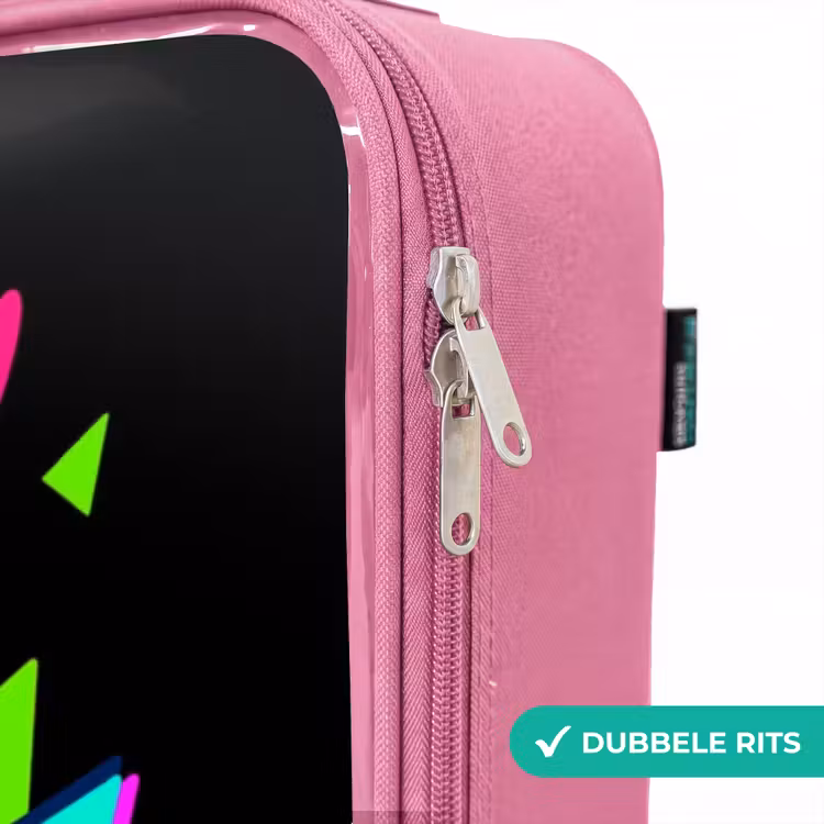 Valise enfant - Rose - Contrôleur néon sur fond noir — 7