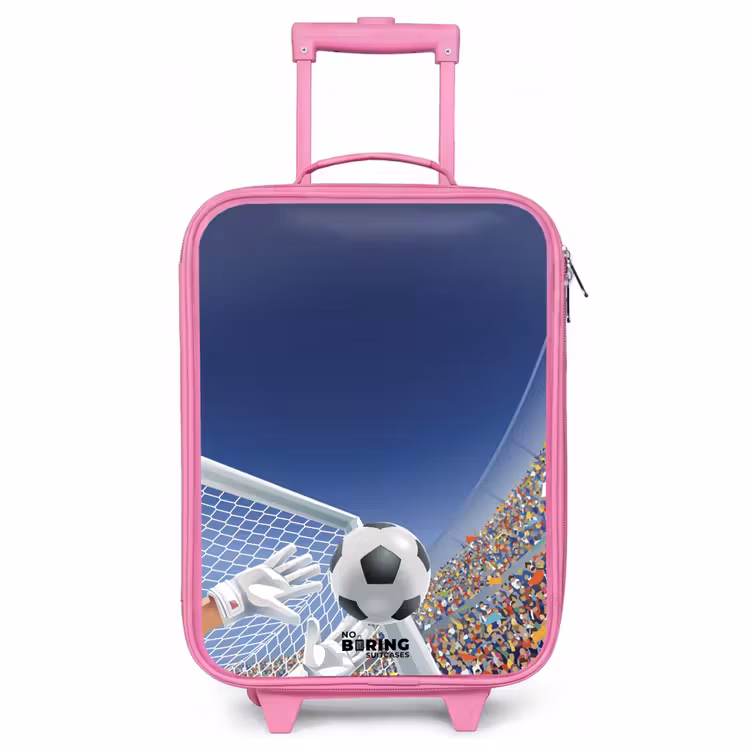 Valise enfant - Rose - Gardien de but arrêtant un ballon — 1