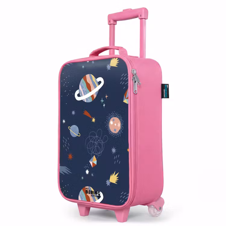 Valise enfant - Rose - Les planètes dans le ciel — 8