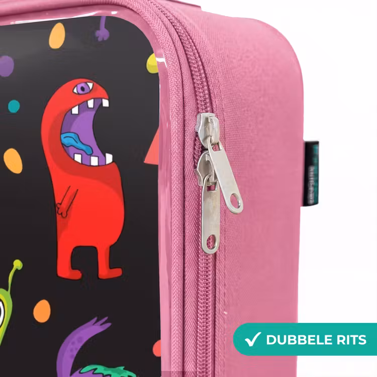 Valise enfant - Rose - Modèle de monstres — 7