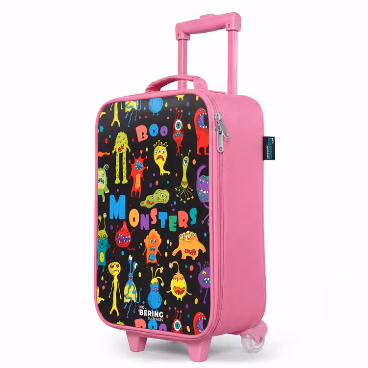 Valise enfant - Rose - Modèle de monstres — 8