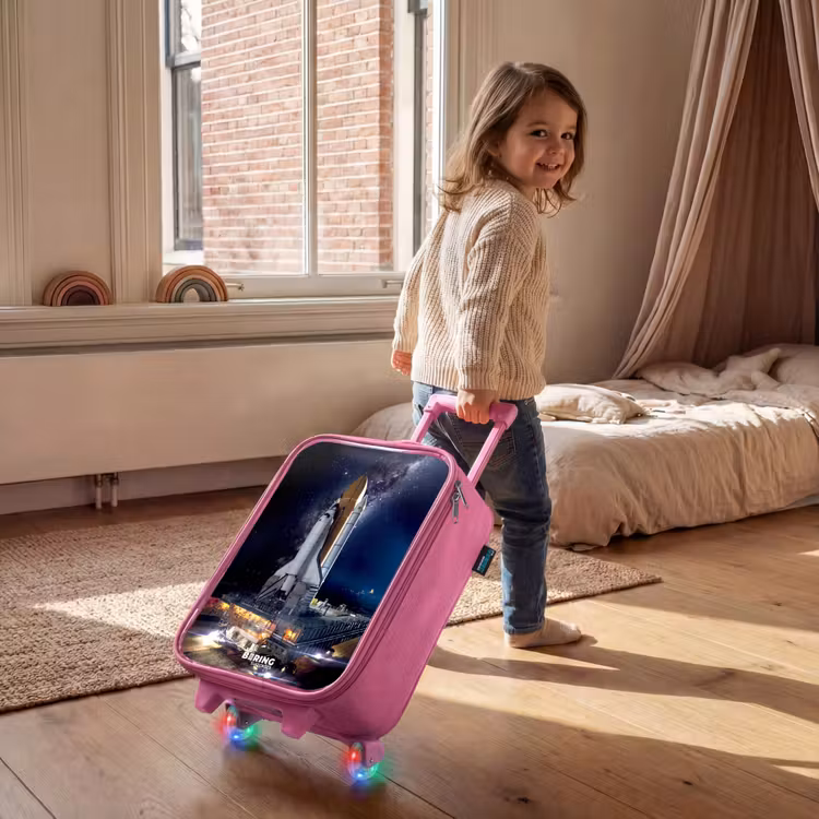 Valise enfant - Rose - Une navette spatiale qui peut décoller — 2