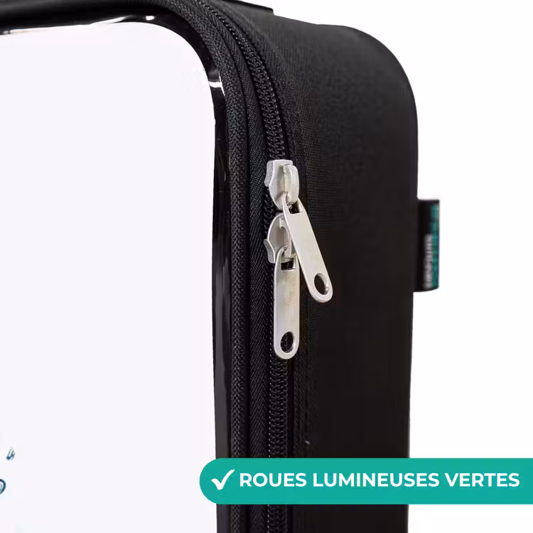 Valise enfant - Requin cool avec des lunettes de soleil dans l'eau — 6