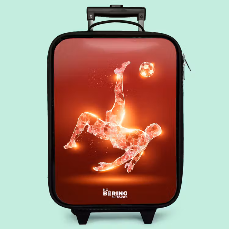 Valise enfant - Un footballeur rougeoyant en action — 3