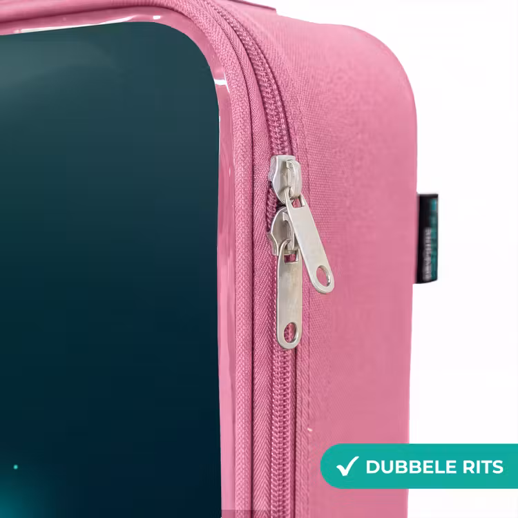 Valise enfant - Rose - Joueur de basket-ball en action de dribble au néon — 7