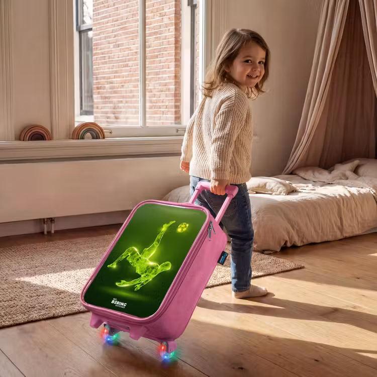 Valise enfant - Rose - L'omelette au néon vert en action — 2