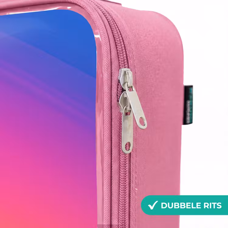 Valise enfant - Rose - Voiture de course jaune au coucher du soleil — 7