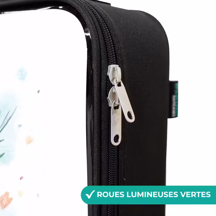 Valise enfant - Licorne à la crinière bleue et chaton orange — 6