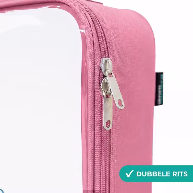 Valise enfant - Rose - Poisson-clown avec bulles sur fond blanc — 7