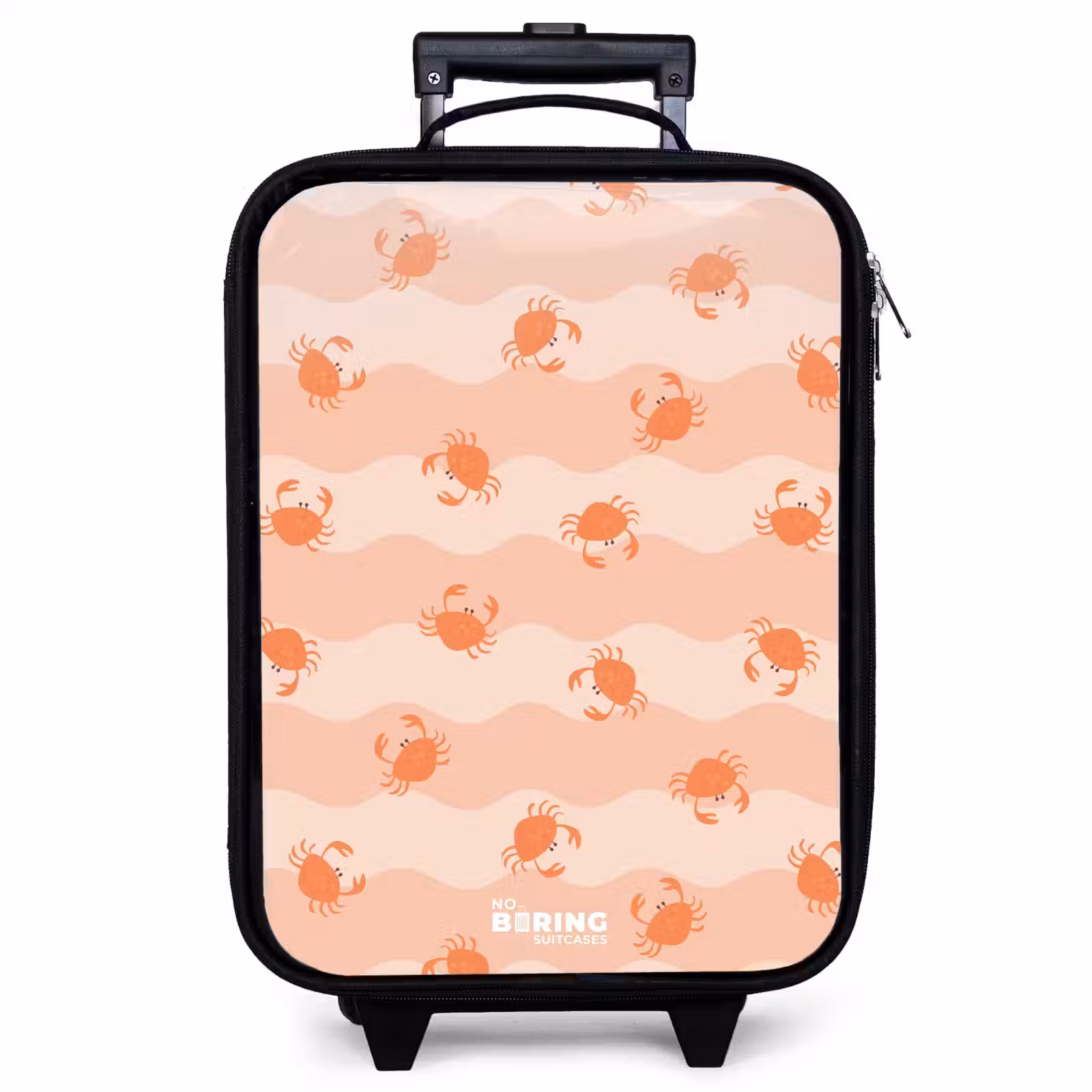Valise enfant - Crabes orange sur fond ondulé — 1