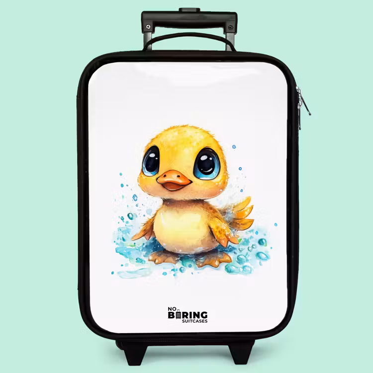 Valise enfant - Doux caneton aux yeux bleus et aux éclaboussures d'eau — 3