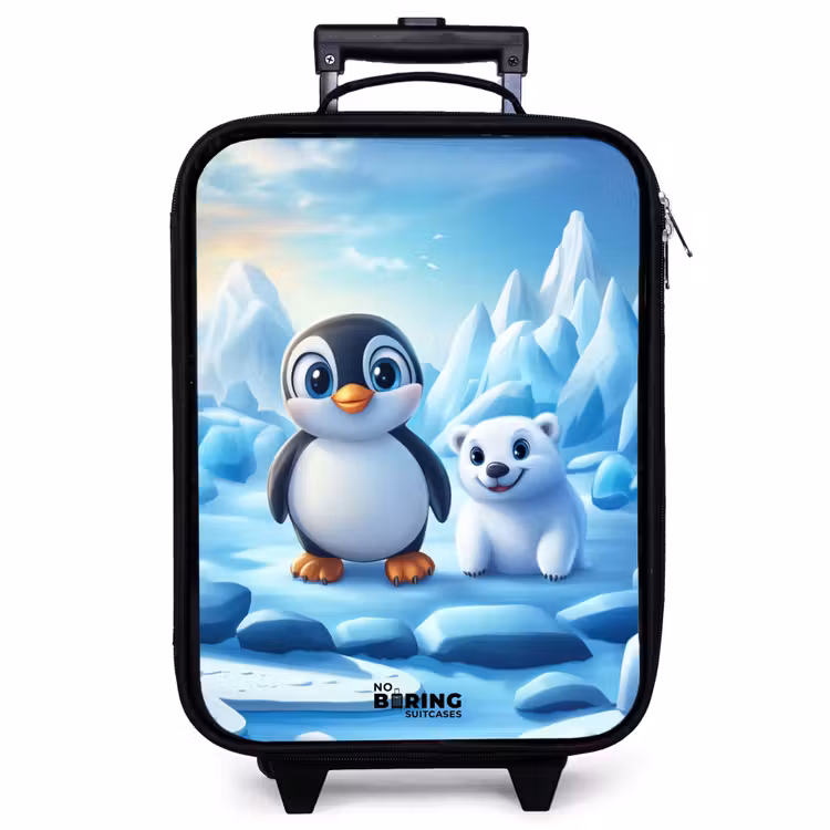 Valise enfant - Pingouin et ours polaire sur la banquise — 1