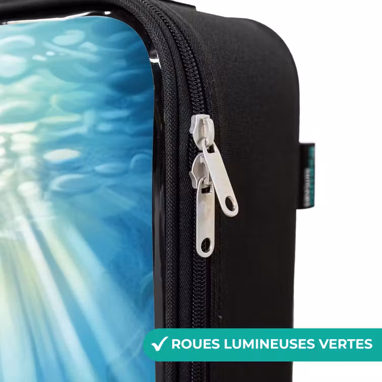 Valise enfant - Tortue et dauphin dans l'océan bleu — 6