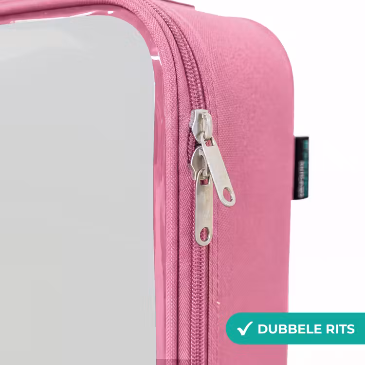 Valise enfant - Rose - Dino en beige et gris — 7