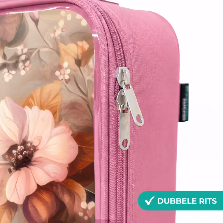 Valise enfant - Rose - Oiseaux aux fleurs roses — 7