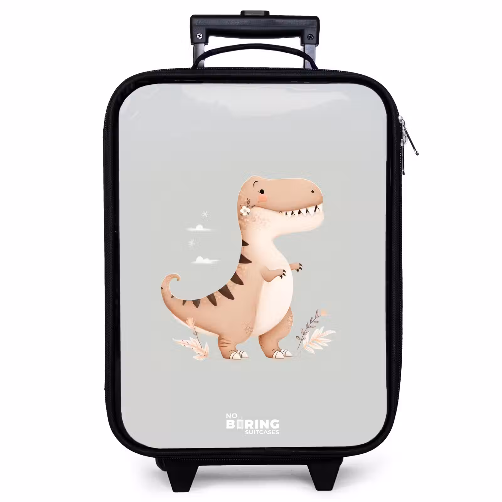 Valise enfant - Dino en beige et gris — 1