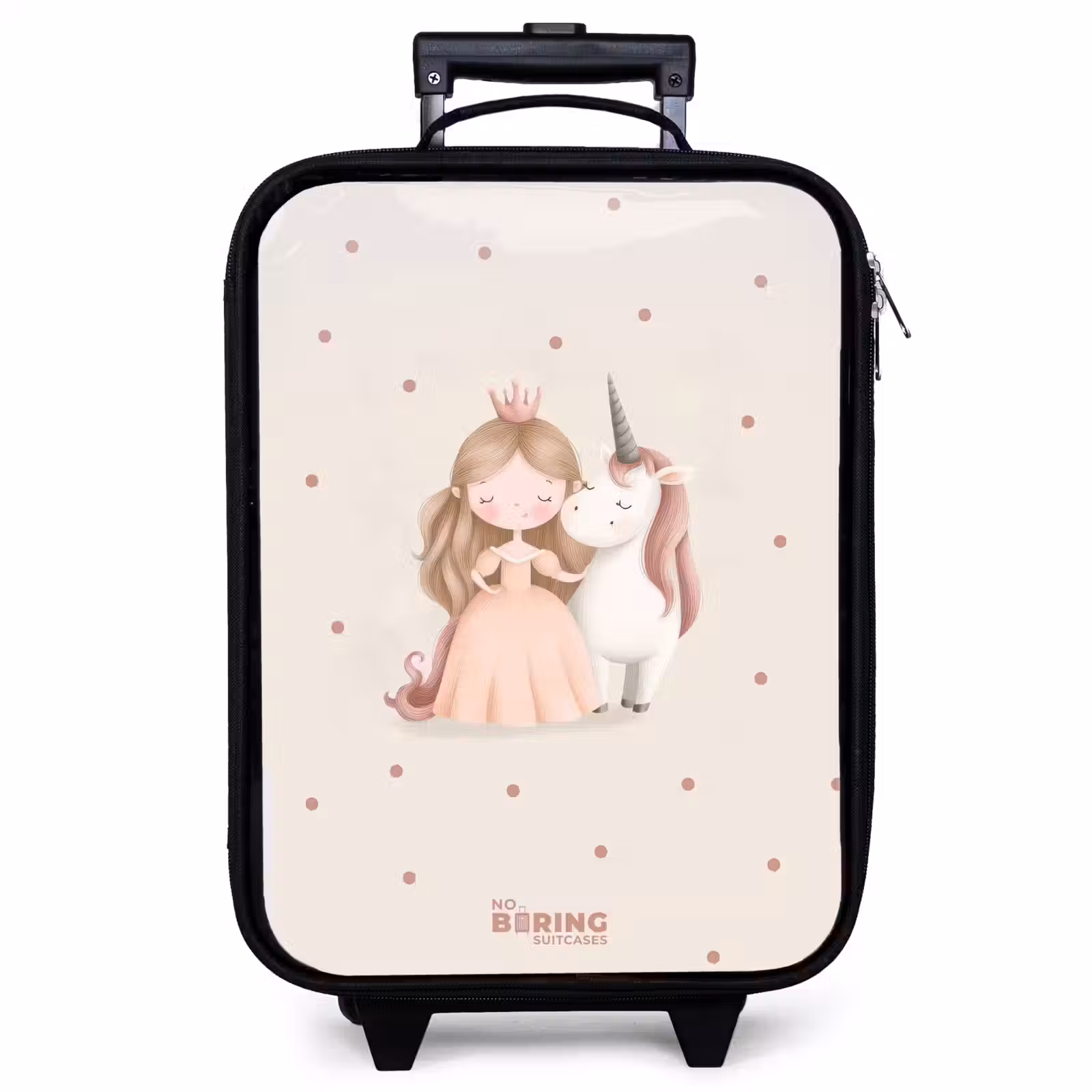 Valise enfant - Princesse et licorne aux couleurs pastel — 1