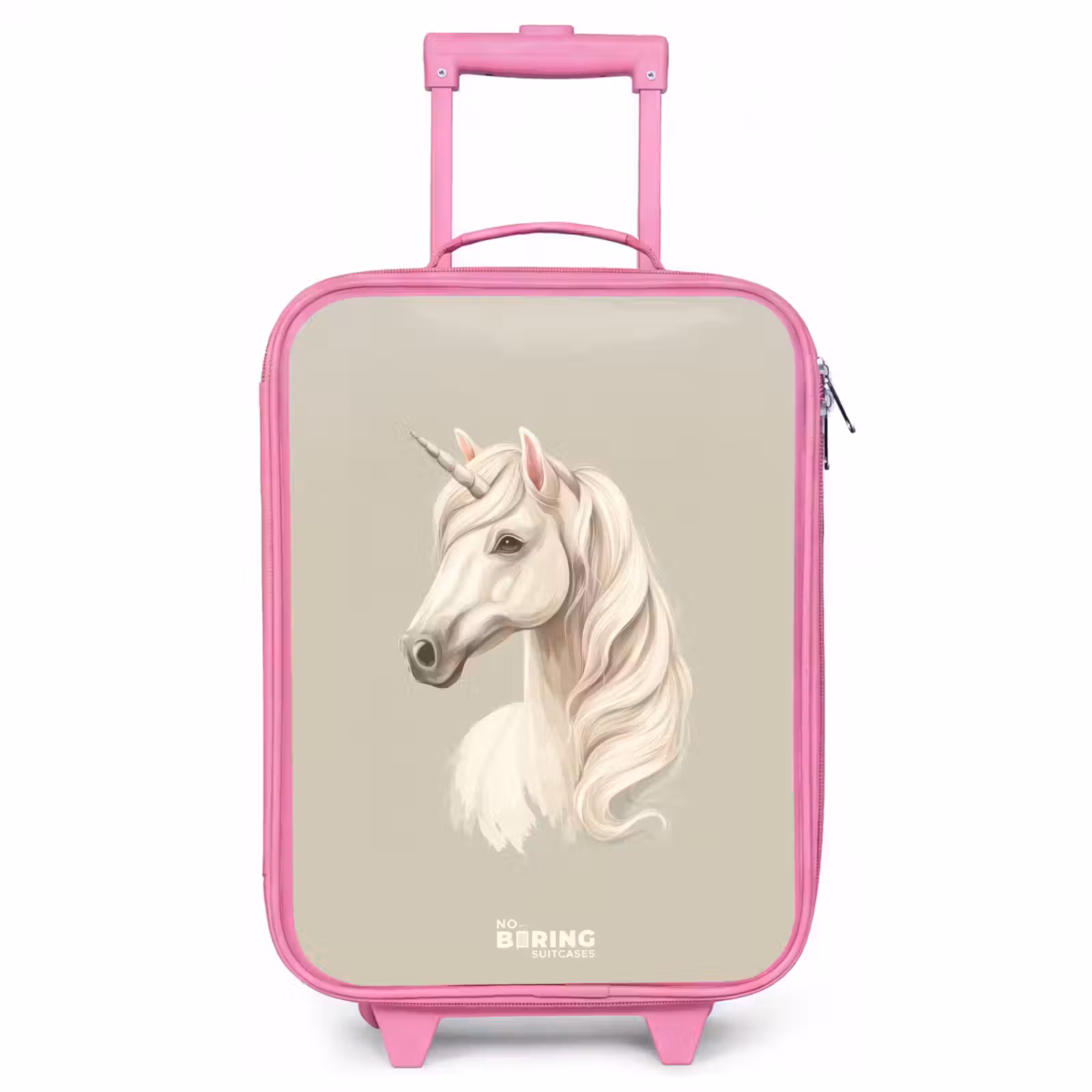 Valise enfant - Rose - Licorne en couleurs neutres — 1