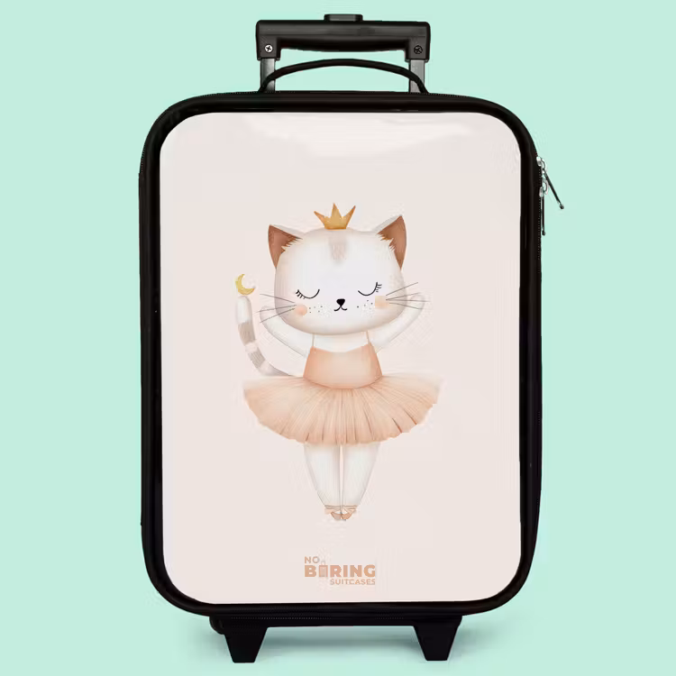 Valise enfant - Chaton ballerine en couleur beige — 3