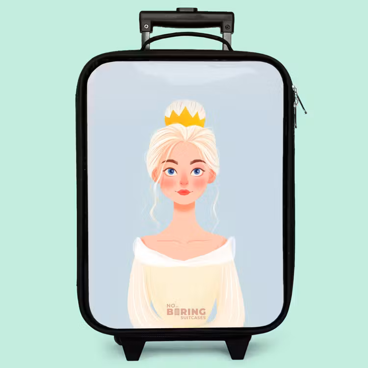 Valise enfant - Princesse à la couronne d'or - Bleu — 3
