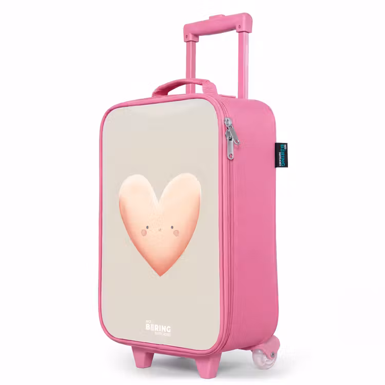Valise enfant - Rose - Coeur en couleurs pastel — 8