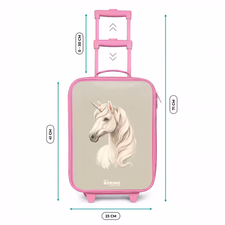 Valise enfant - Rose - Licorne en couleurs neutres — 6
