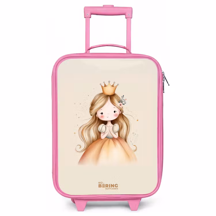 Valise enfant - Rose - Princesse dans les tons dorés — 1