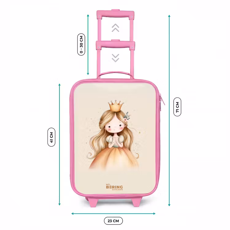 Valise enfant - Rose - Princesse dans les tons dorés — 6