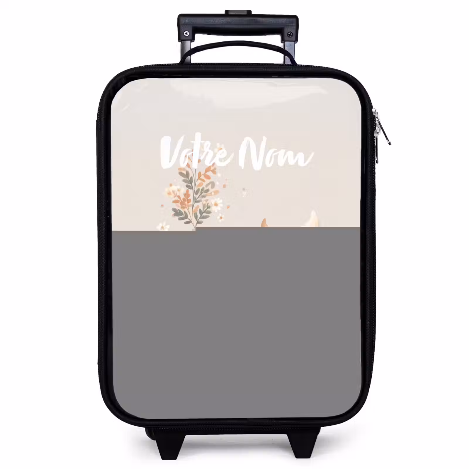 Valise enfant - Baleine aux couleurs beige pastel — 1