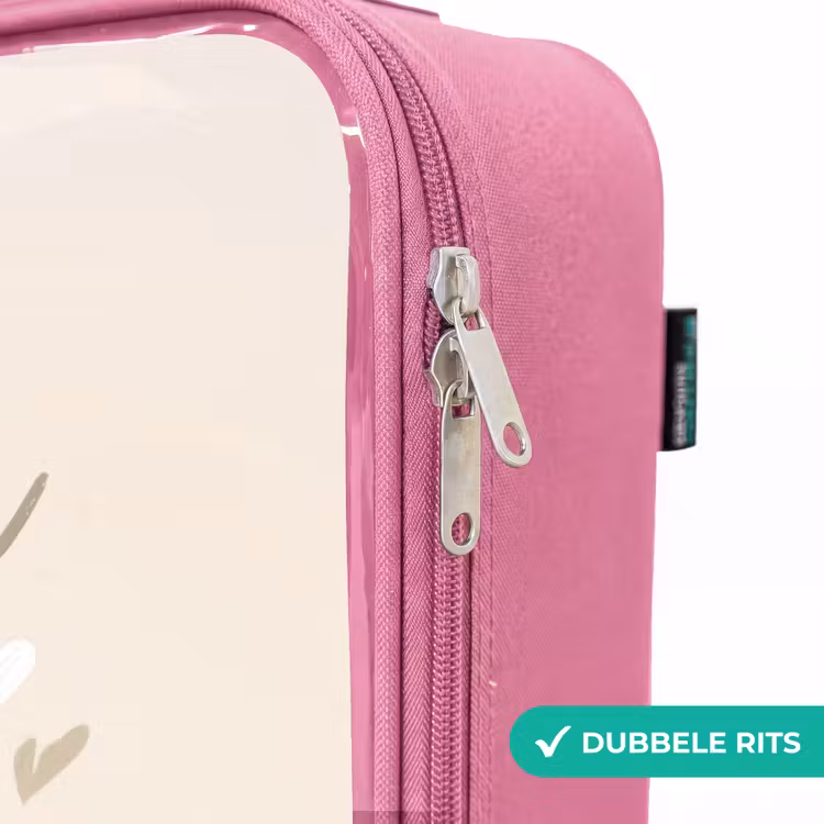Valise enfant - Rose - Football aux couleurs beige et pastel — 7