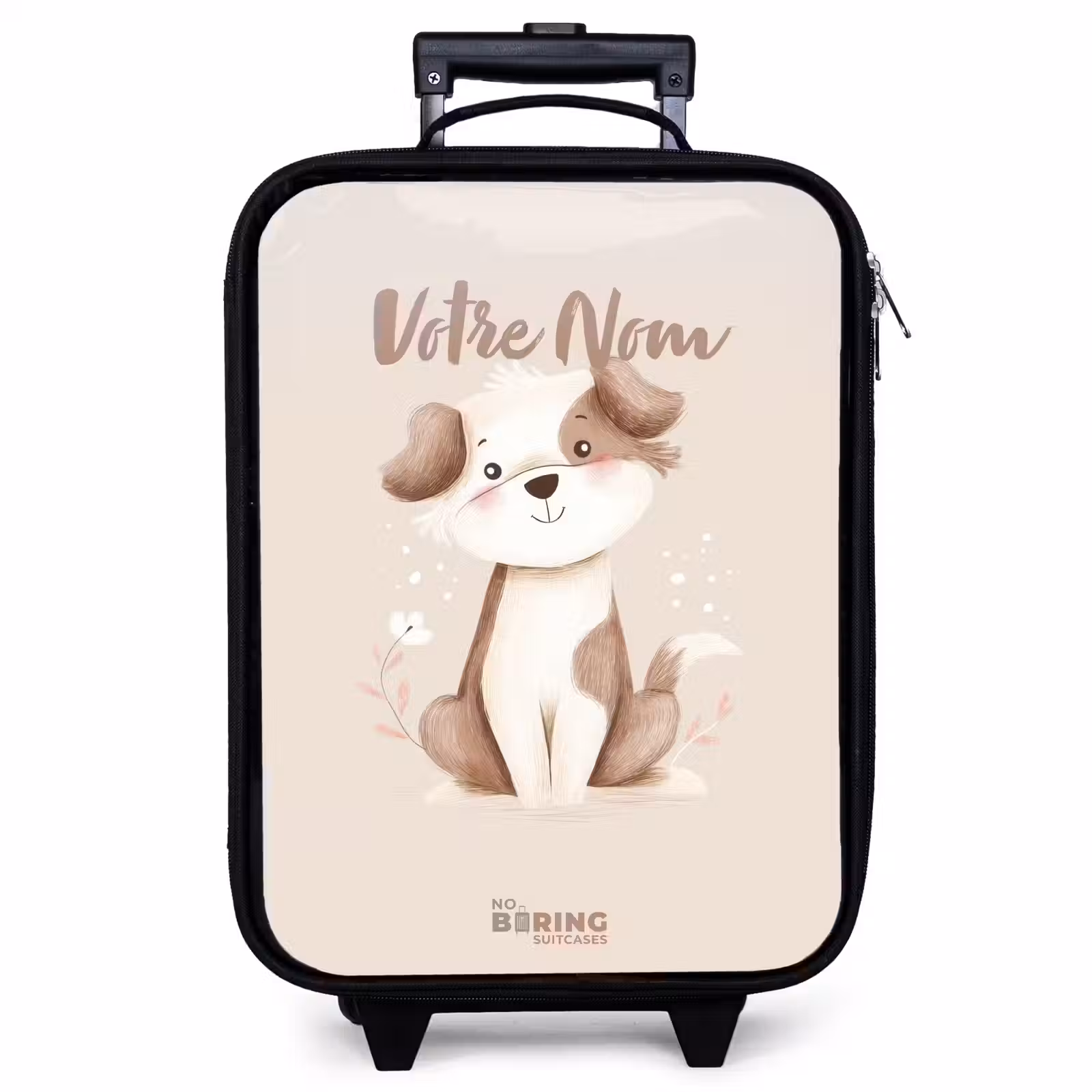 Valise enfant - Chien en marron et beige — 1