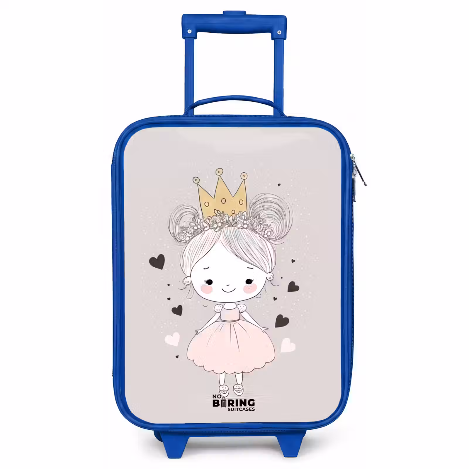 Valise enfant - Bleu - Princesse au chignon — 1