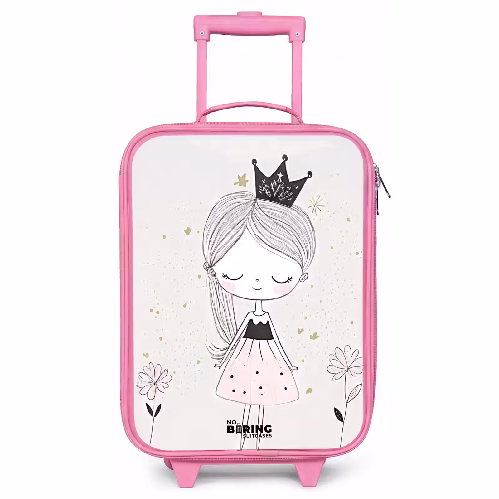 Valise enfant - Rose - Princesse avec robe noire — 1