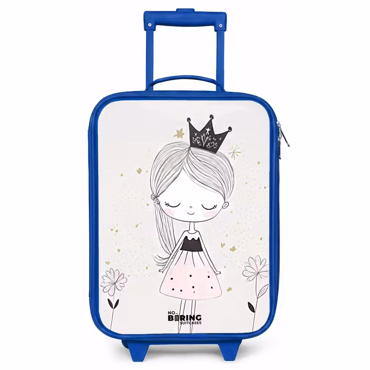 Valise enfant - Bleu - Princesse avec robe noire — 1