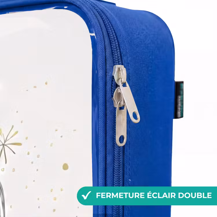 Valise enfant - Bleu - Princesse avec robe noire — 7
