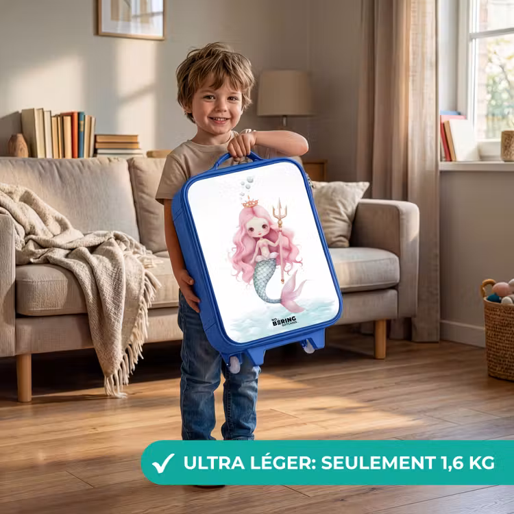 Valise enfant - Bleu - Sirène Suzy — 3